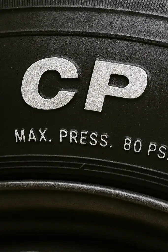 Označení „CP“ (Camping Pneumatic) je specifické pro obytné vozy – tyto pneumatiky mají zesílenou konstrukci pro dlouhé stání a boční stabilitu.
