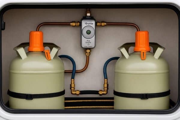 Truma DuoControl: Jak funguje automatický přepínač plynových lahví v karavanu a proč se vyplatí