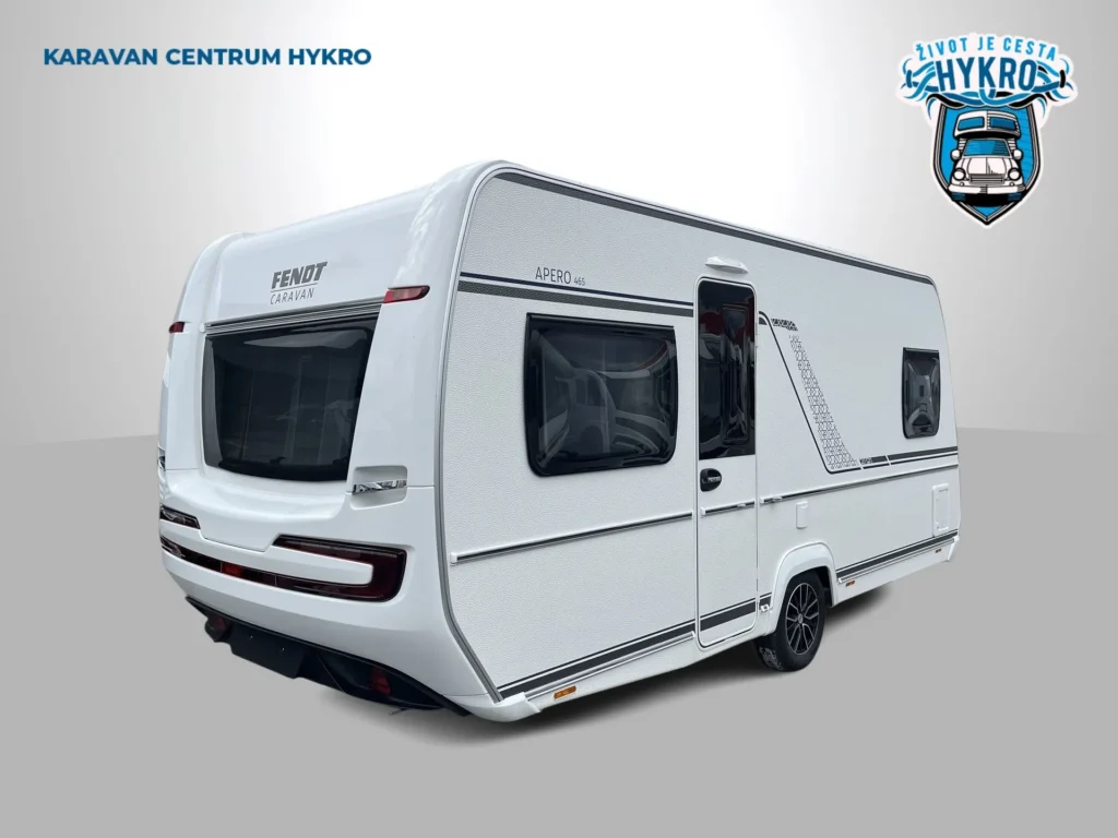 Karavan Fenot Apero 465, moderní design a pohodlný prostor pro cestování. Ideální pro dobrodružství na cestách.